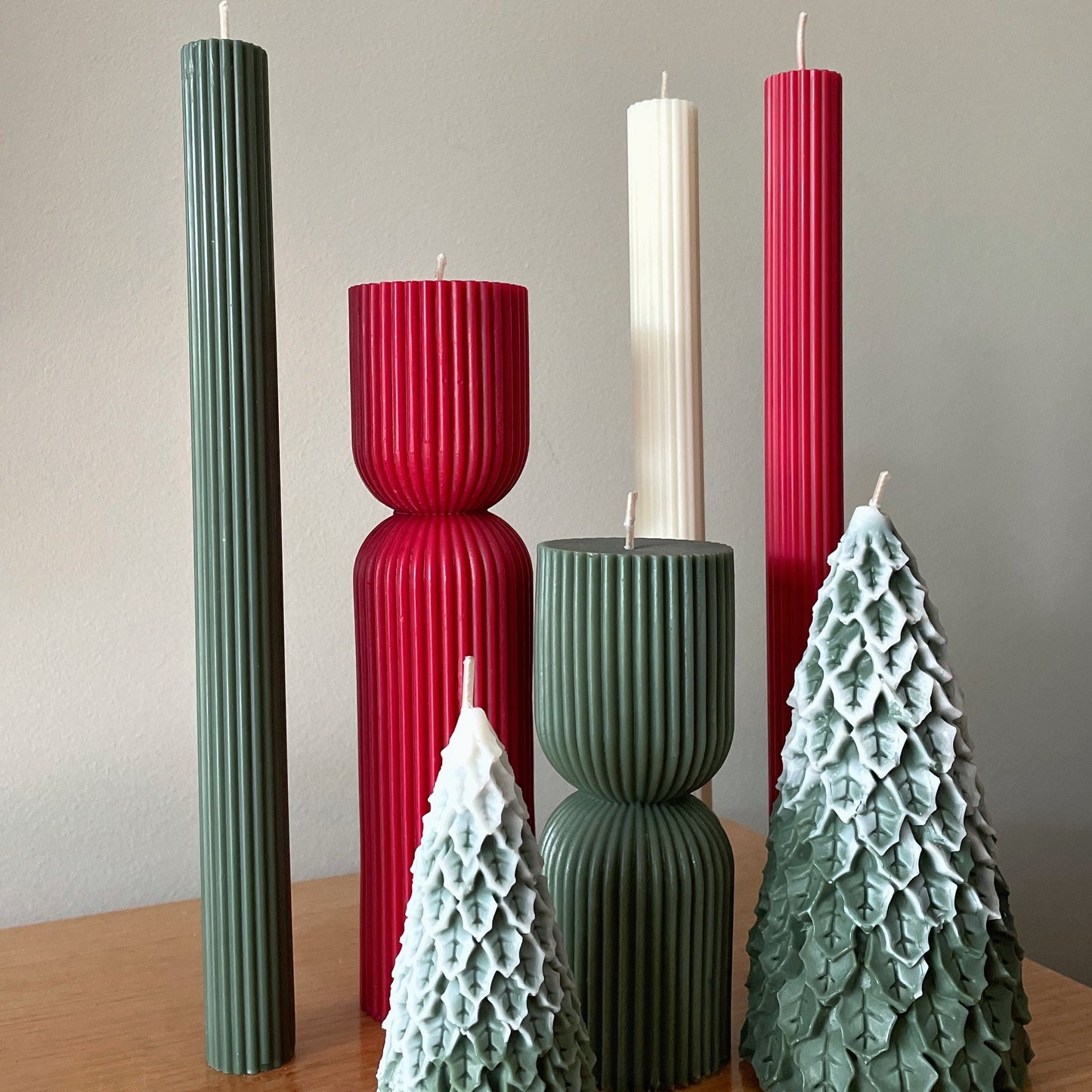 Christmas Dinner Candles 