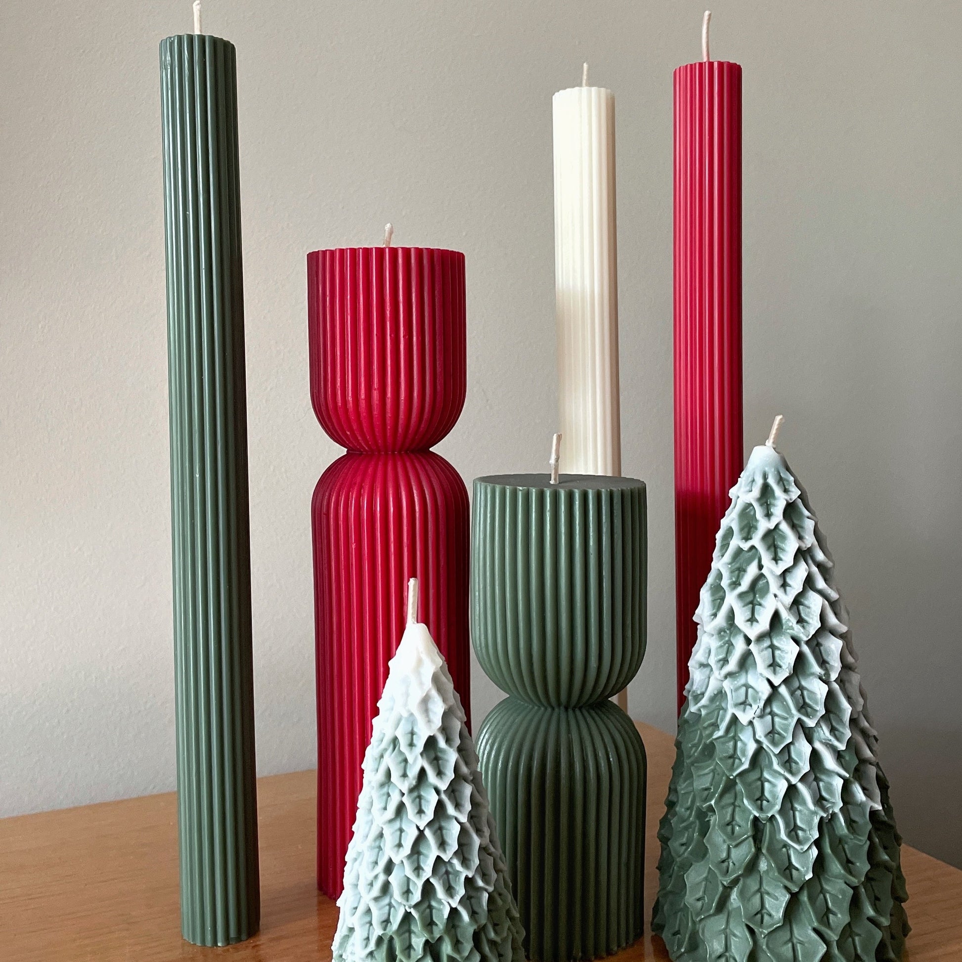 Christmas Dinner Candles 