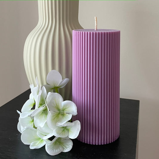 Purple Pillar Candle - Handmade in Australia - Scented Candles