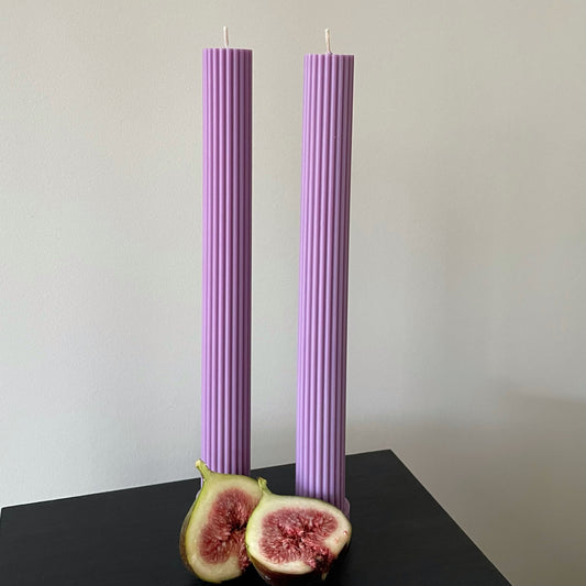 Purple Pillar Candle purple - Handmade in Australia - Scented Candles